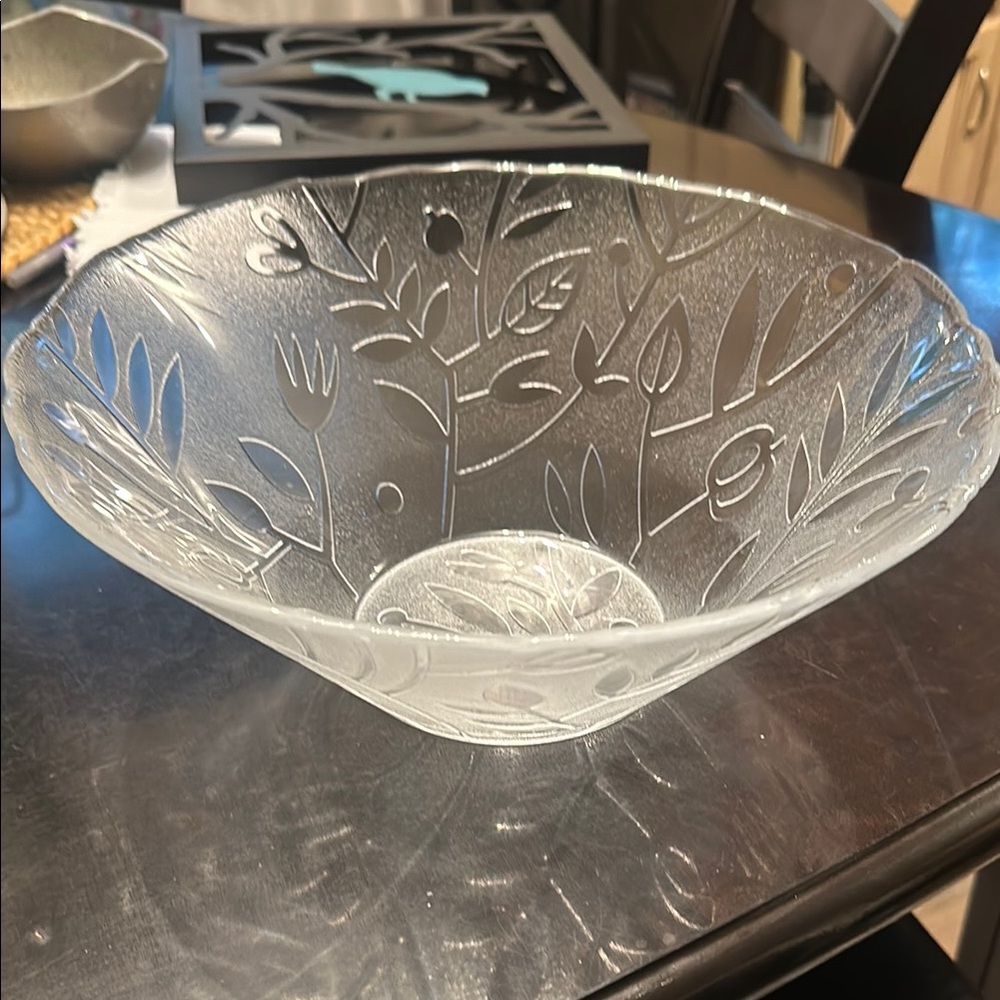 Kosta Boda Clear Glass Decorative Bowl